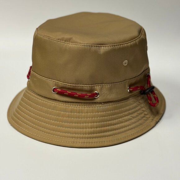 By Anthropologie Nylon Sport Bucket Hat Tan OSFA - Picture 5 of 10
